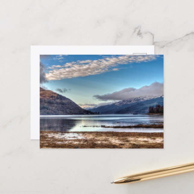 Loch Long, Arrochar, Skottland vykort (Fram/Back In Situ)