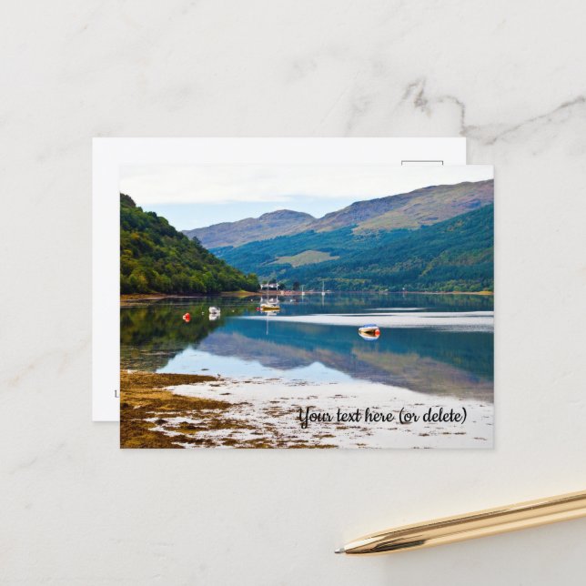 Loch Long, Arrochar, Skottland vykort (Fram/Back In Situ)