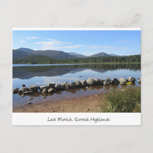 Loch Morlich, Glenmore, Scottish Highlands Vykort (Framsida)