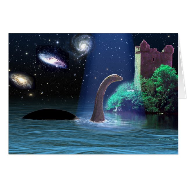 Loch Ness 2 Hälsningskort (Framsidan Horizontal)