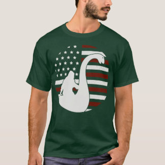 Loch Ness American Flagga T Shirt