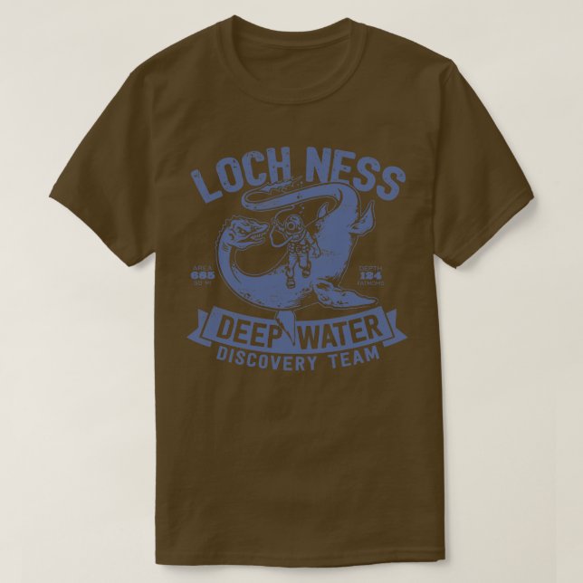 Loch Ness Deep Vatten Discovery Team 1 T Shirt (Design framsida)
