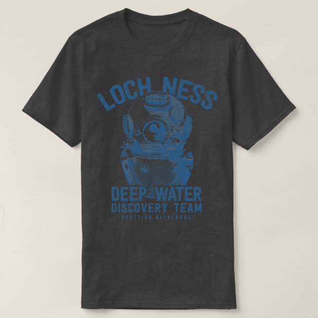 Loch Ness Deep Vatten Discovery Team T Shirt (Design framsida)