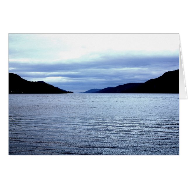 Loch Ness Hälsningskort (Framsidan Horizontal)