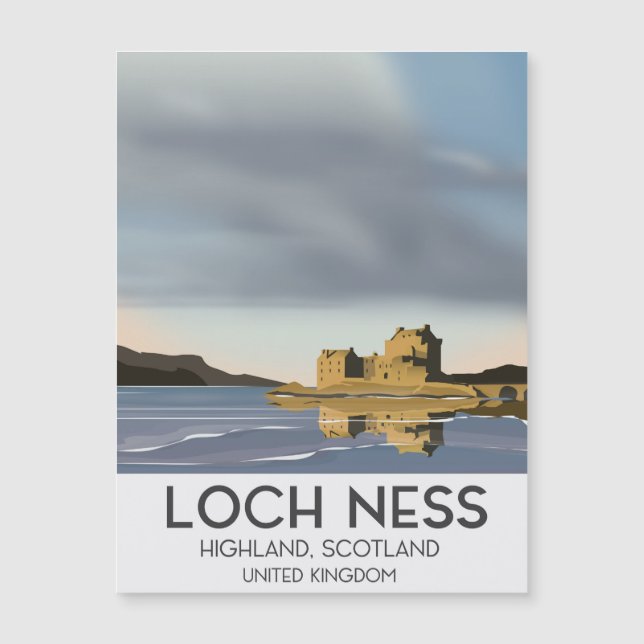 Loch Ness, Highlands, Skottland resaffisch (Framsida)