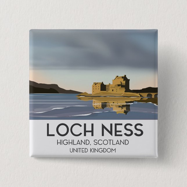 Loch Ness, Highlands, Skottland resaffisch Knapp (Framsida)