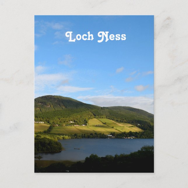 Loch Ness i Skottland Vykort (Framsida)