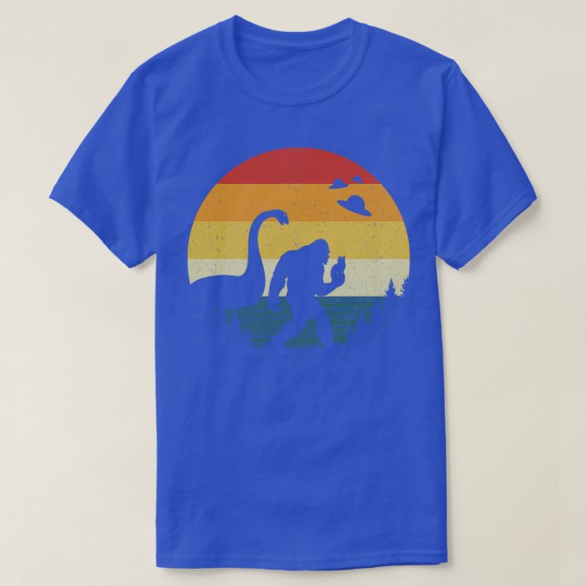 Loch Ness Monster Cat Lover T Shirt (Design framsida)