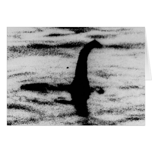 Loch Ness Monster Hälsningskort (Framsidan Horizontal)