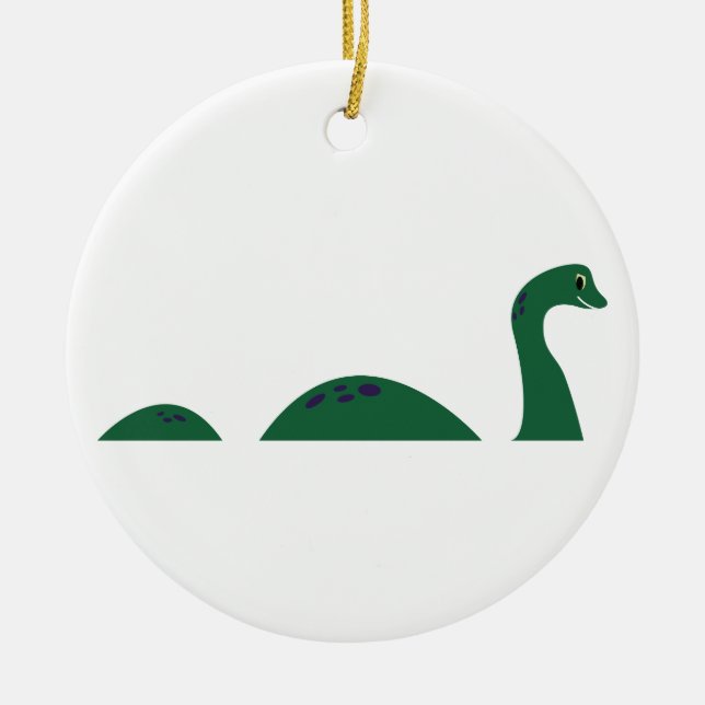 Loch Ness Monster Julgransprydnad Keramik (Framsidan)