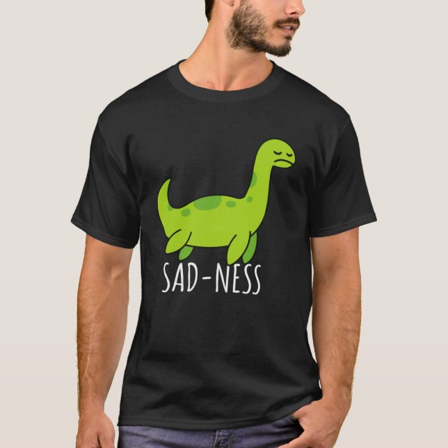 Loch Ness Monster Ledsen Ness Cryptozoology T Shirt (Framsida)