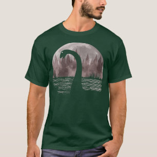 Loch Ness Monster Nessie Full Moon T Shirt