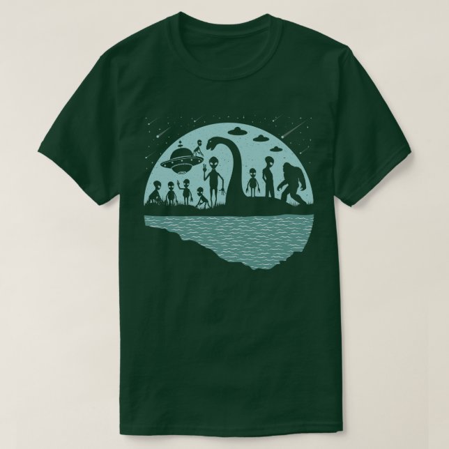 Loch Ness Monster och s 6 T Shirt (Design framsida)