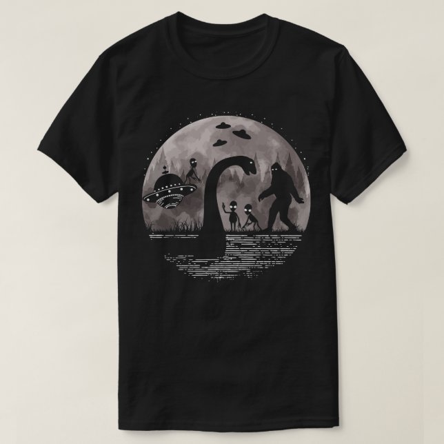 Loch Ness Monster och s 7 T Shirt (Design framsida)