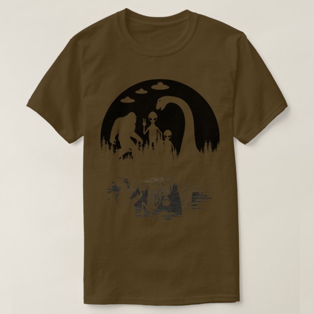Loch Ness Monster och s T Shirt (Design framsida)