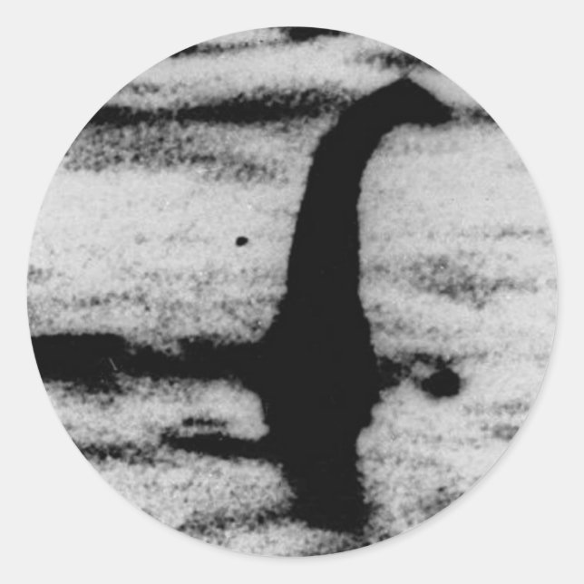 Loch Ness Monster Runt Klistermärke (Framsida)