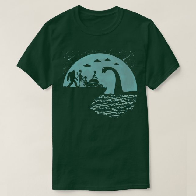 Loch Ness Monster s T Shirt (Design framsida)