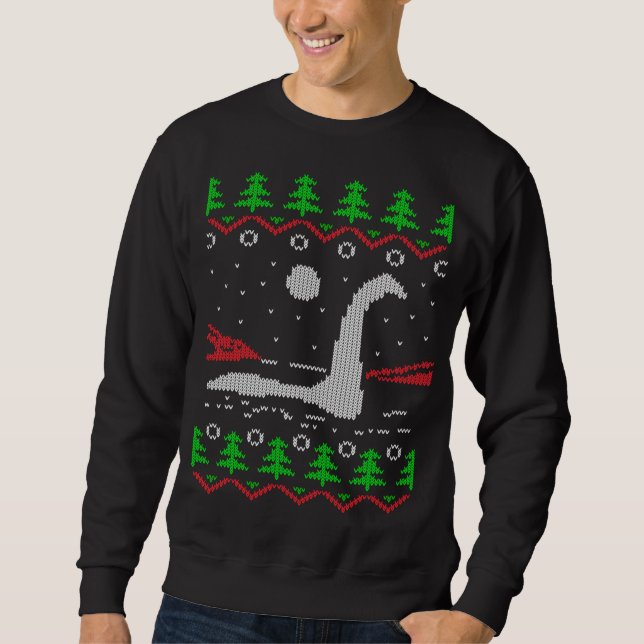 Loch Ness Monster Ugly God Jul Jumper Lång Ärmad Tröja (Framsida)