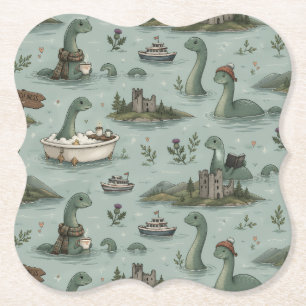 Loch Ness-monster Underlägg Papper