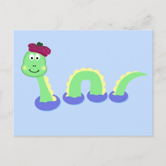 Loch Ness Monster Vykort (Framsida)