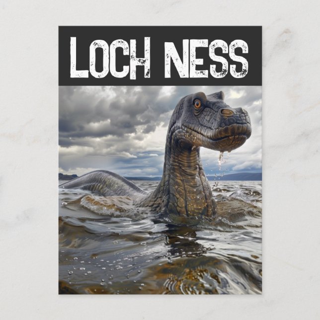 LOCH NESS MONSTER-vykort Vykort (Framsida)