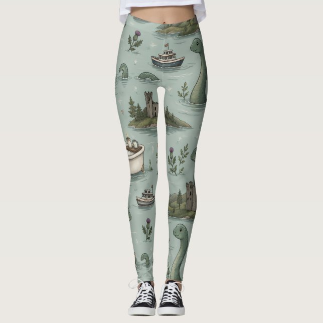 Loch Ness-monstret  Leggings (Framsida)
