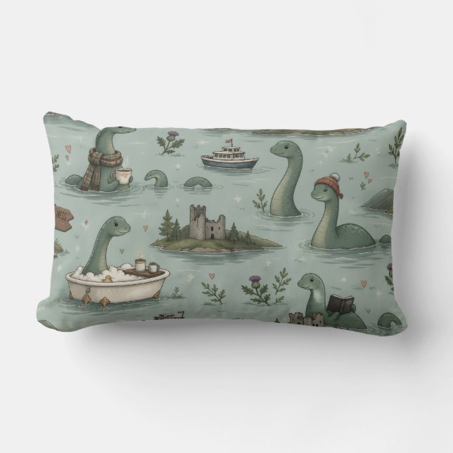 Loch Ness-monstret  Lumbarkudde (Framsida)