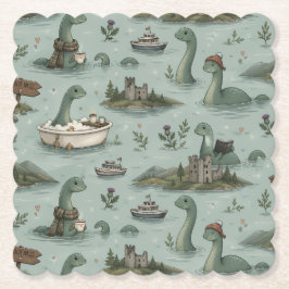 Loch Ness-monstret Underlägg Papper