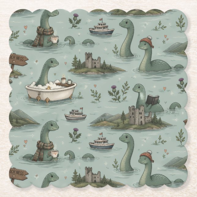 Loch Ness-monstret  Underlägg Papper (Framsida)