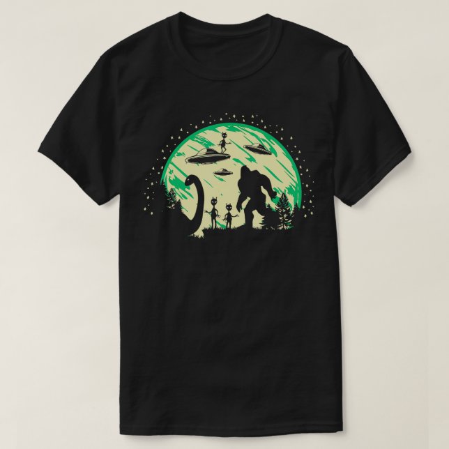 Loch Ness Mothman s Cryptid Costume Monster T Shirt (Design framsida)