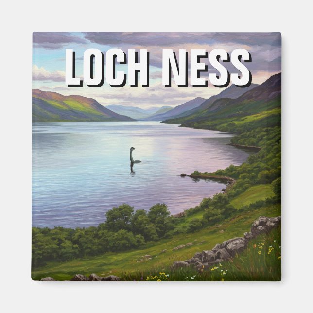 Loch Ness Nessie Travel Magnet (Framsidan)