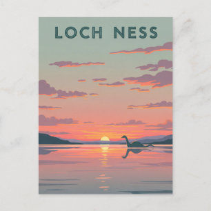 Loch Ness Nessie Travel Vykort