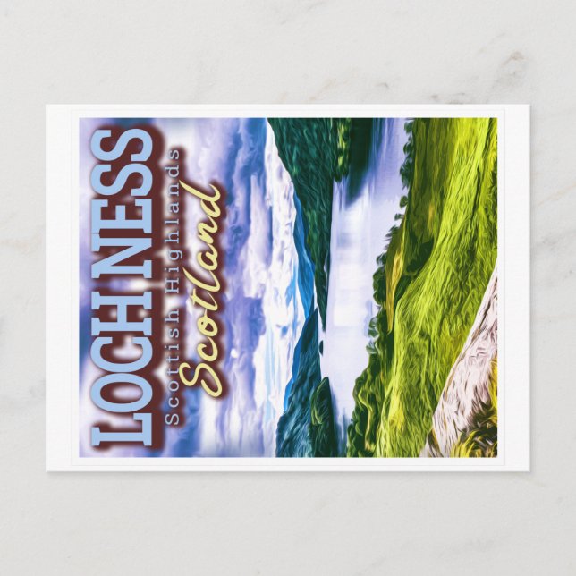 LOCH NESS - SCOTTISH HIGHLANDS - SCOTLAND UK VYKORT (Framsida)