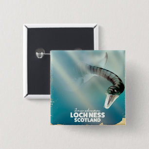 Loch Ness Skottland monster vintage resposter Knapp