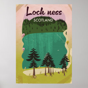 Loch Ness Skottland Poster