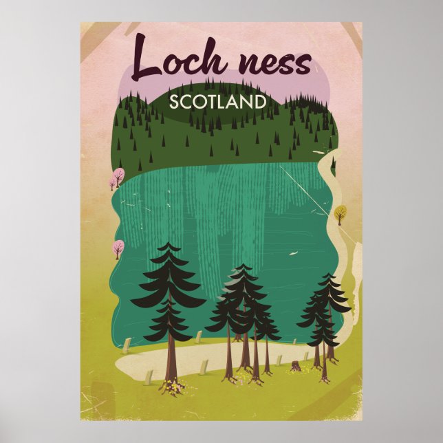 Loch Ness Skottland Poster (Framsidan)