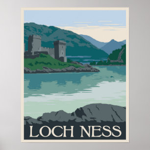 Loch Ness, Skottland Poster