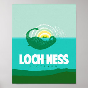 Loch Ness, Skottlands reseaffisch Poster