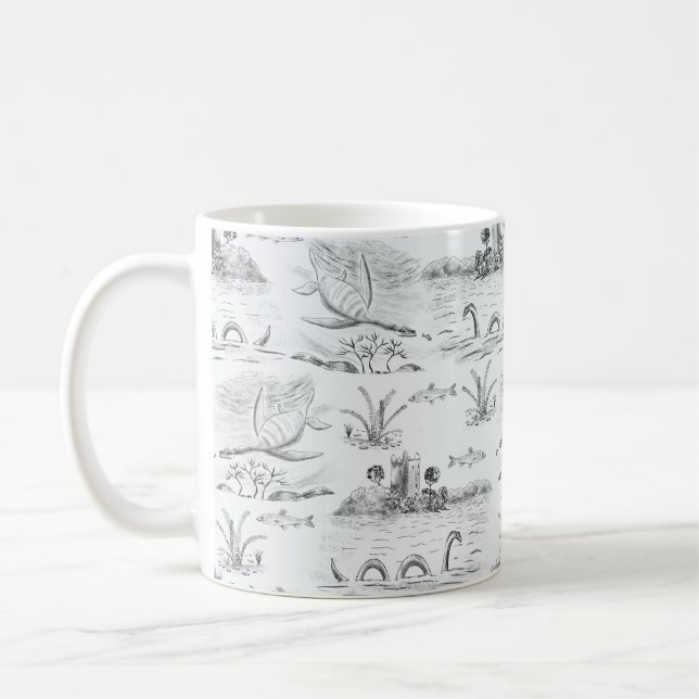 Loch ness toalett kaffemugg (Vänster)
