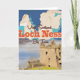 Loch Ness Vintage resor poster Helgkort