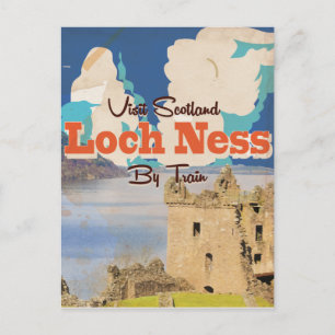Loch Ness Vintage resor poster Vykort