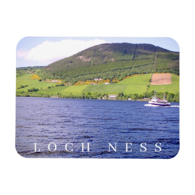 Loch Ness-vykylmagnet Magnet (Horisontell)