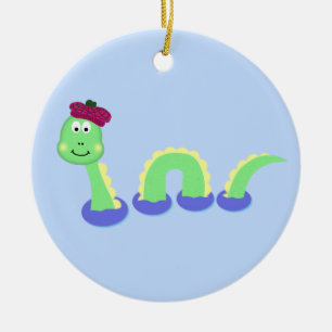 Loch Nessmonster Julgransprydnad Keramik