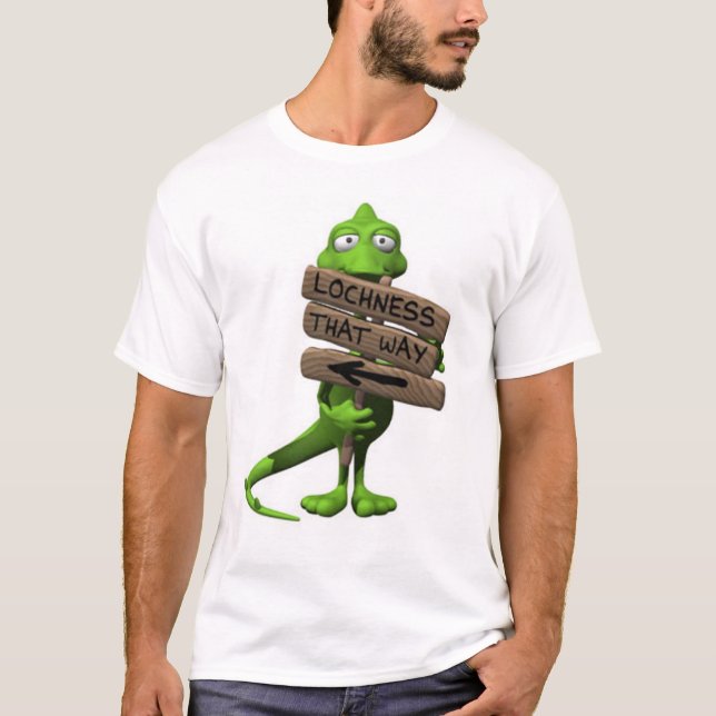Loch Nessmonstert-skjorta T-shirt (Framsida)