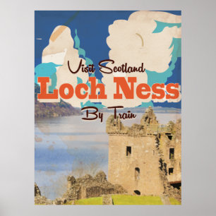 Loch Nessvintage resoraffisch Poster