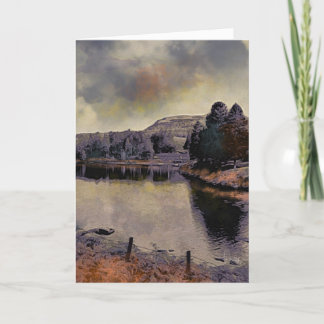 "Loch Ordie, Scottish Highlands" Art Birthday Card Kort