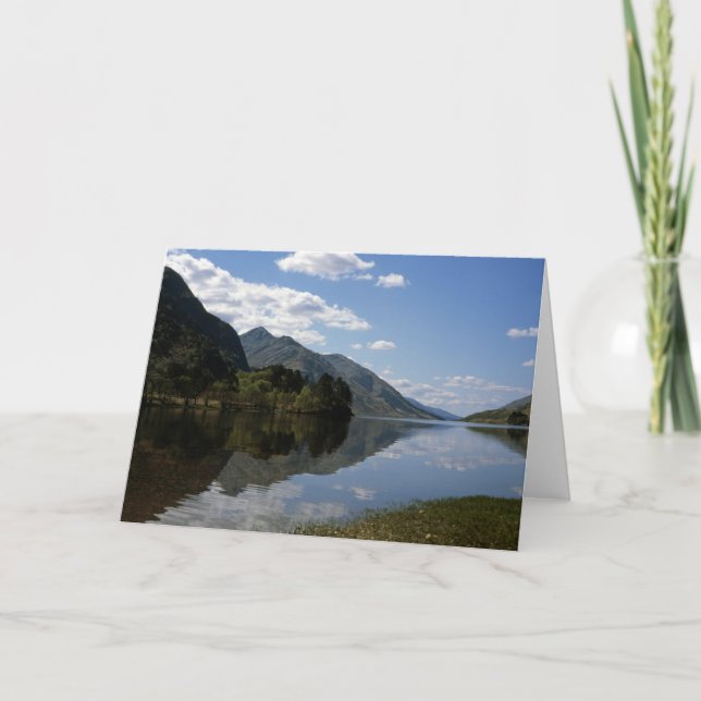 Loch Shiel Scotland Tack Kort (Framsida)