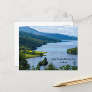 Loch Tummel från Queen's View, Skottland vykort