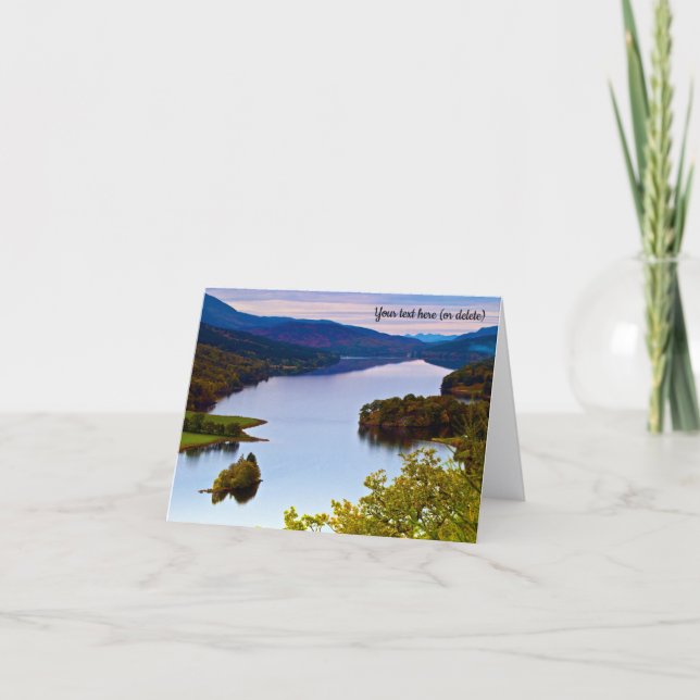 Loch Tummel, Queen's View vykort (Framsida)