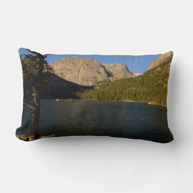 Loch vid Rocky Mountain nationalpark Lumbarkudde (Framsida)